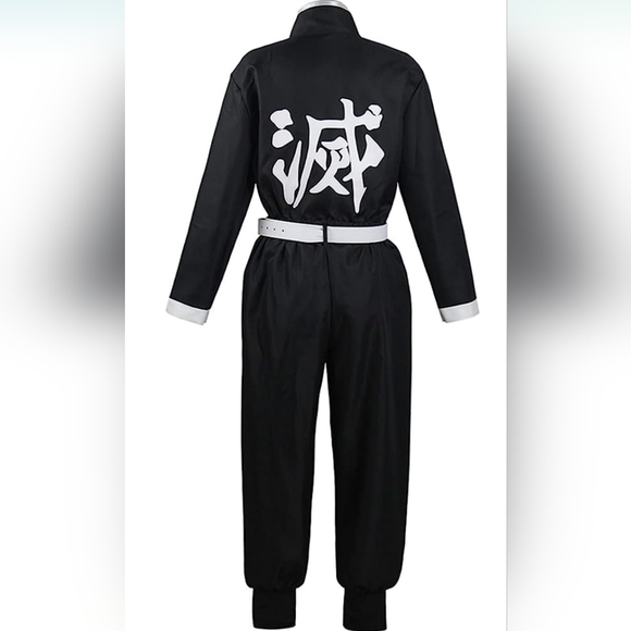 Demon Slayer Black Team Uniform Anime Cosplay New Outfit Size Medium - Picture 2 of 4
